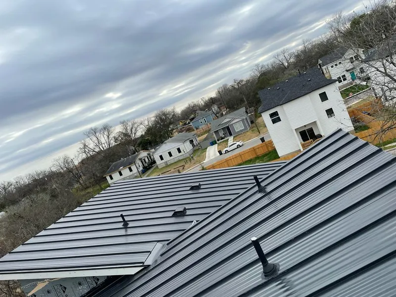Standing seam metal roof panels with vents for Skylight Repair in Rosemead